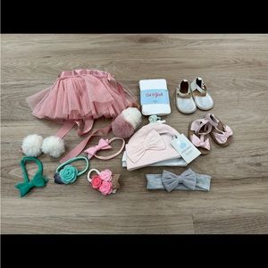 Newborn -6 months old Baby Girl Accessories Bundle